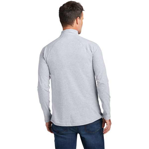 Carhartt Men s Heather Grey Force 1 4-Zip Long Sleeve T-Shirt Fashion - Image 4