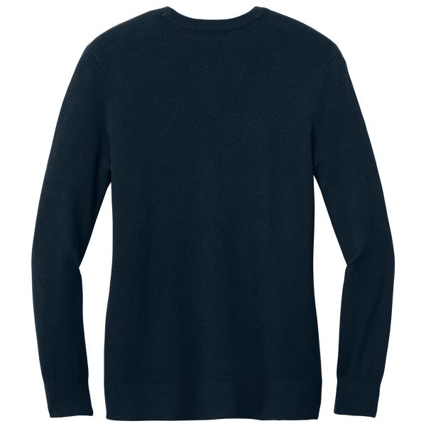 Port Authority Women s River Blue Navy Easy Care Button-Up Cardigan Sweater Cheap - Image 2