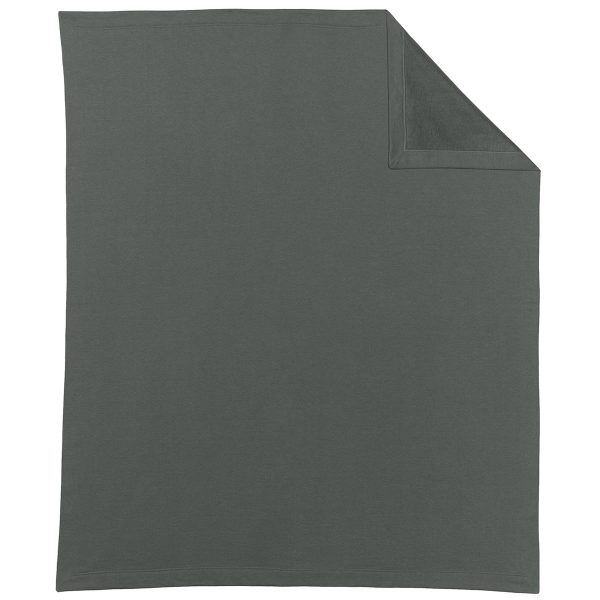 Gildan Charcoal Heavy Blend Fleece Stadium Blanket For Sale - Image 3