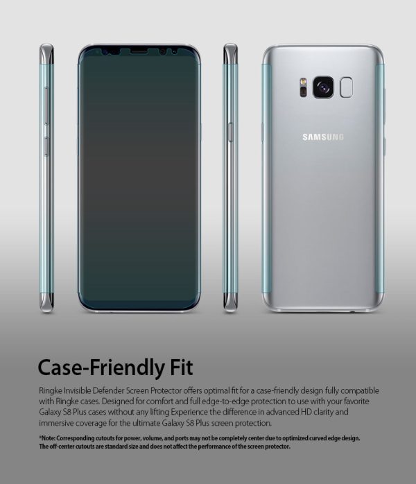 Galaxy S8 Plus Screen Protector | Full Cover (2P) Hot on Sale - Image 3